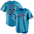 Personalized Panther Blue & Navy Color Fan Baseball Jersey BB01240530WX374