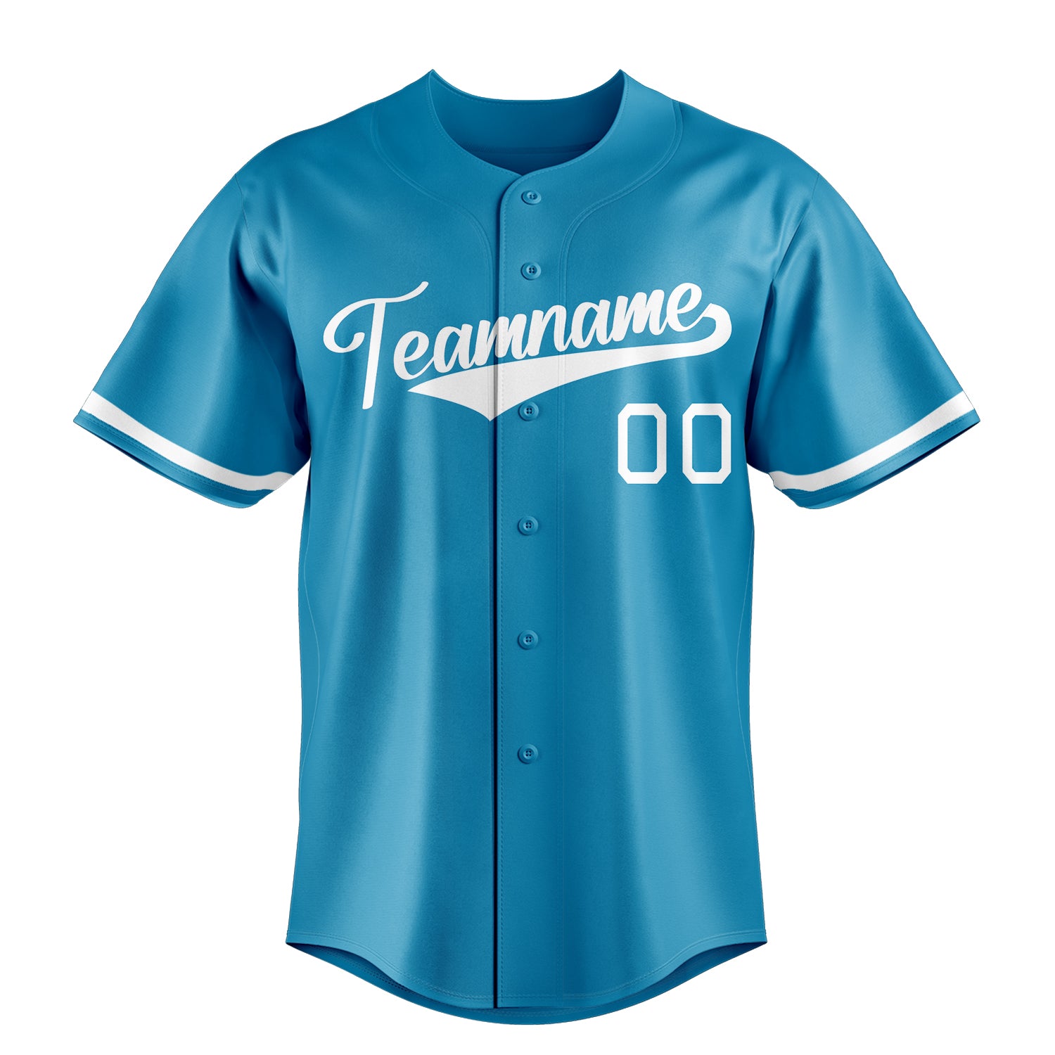 Personalized Panther Blue & White Color Fan Baseball Jersey
