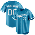 Personalized Panther Blue & White Color Fan Baseball Jersey BB01240530WX377