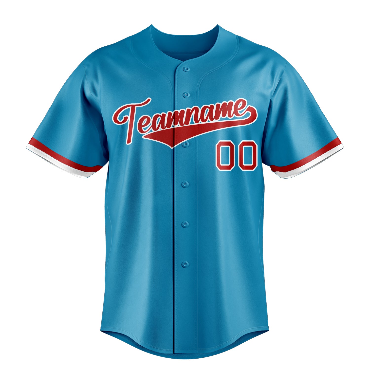 Personalized Panther Blue & Red Color Fan Baseball Jersey