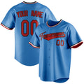 Personalized Powder Blue & Crimson Color Fan Baseball Jersey BB01240530WY274