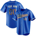 Personalized Thunder Blue & White Vintage USA Flag Fan Baseball Jersey BB01240530WY341