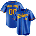 Personalized Thunder Blue & Olg Gold Color Fan Baseball Jersey BB01240530WY343