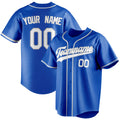 Personalized Thunder Blue & White Color Fan Baseball Jersey BB01240530WY346
