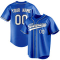 Personalized Thunder Blue & White Color Fan Baseball Jersey BB01240530WY354