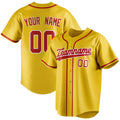 Personalized Yellow & Red Color Fan Baseball Jersey BB01240531CK561
