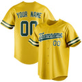 Personalized Yellow & Green Color Fan Baseball Jersey BB01240531CK565