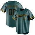 Personalized Midnight Green & Black Color Fan Baseball Jersey BB01240531JZ446