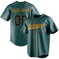 Personalized Midnight Green & Black Color Fan Baseball Jersey BB01240531JZ452