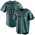 Personalized Midnight Green & Black Color Fan Baseball Jersey BB01240531JZ454