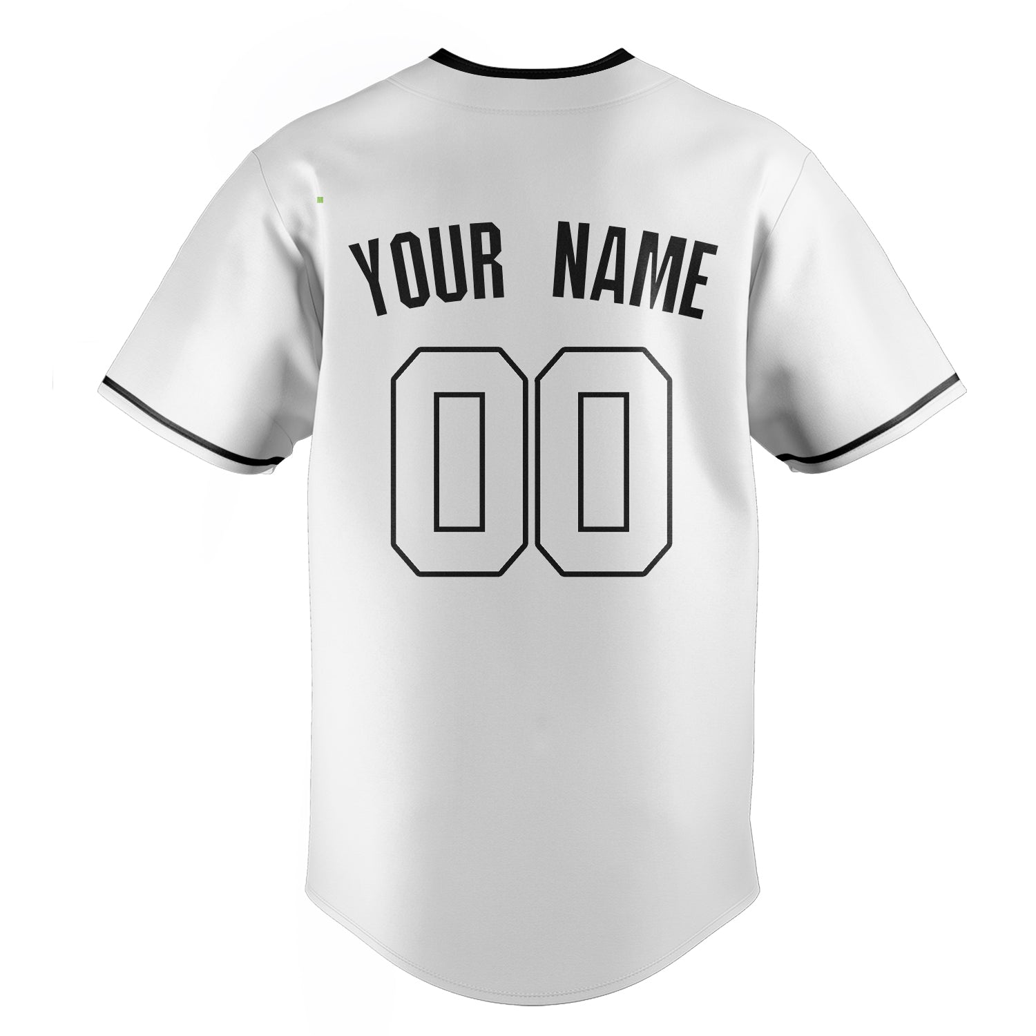 Personalized White & Black Color Fan Baseball Jersey