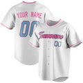 Personalized White & Pink Color Fan Baseball Jersey BB01240531LH510