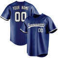 Personalized Royal & White White Pinstripe Fan Baseball Jersey BB01240531TY363