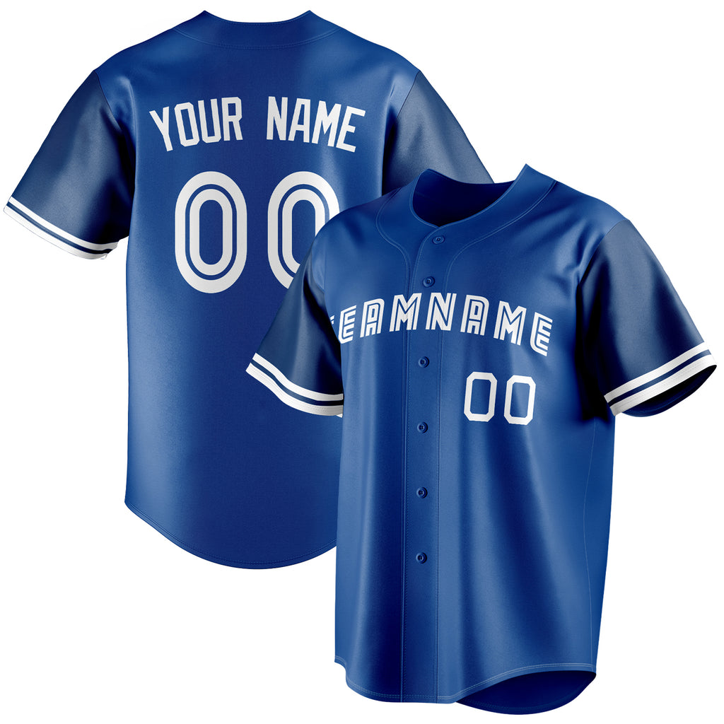 Personalized Royal & White Color Fan Baseball Jersey BB01240531TY368