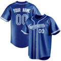 Personalized Royal & Light Blue White Pinstripe Fan Baseball Jersey BB01240531TY371