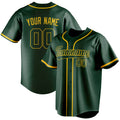 Personalized Green & Gold Color Fan Baseball Jersey BB01240531TY406