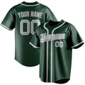 Personalized Green & Gray Color Fan Baseball Jersey BB01240531TY415
