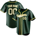 Personalized Green & White Color Fan Baseball Jersey BB01240531TY419