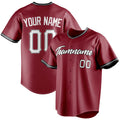 Personalized Maroon & White Color Fan Baseball Jersey BB01240531WX485