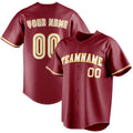 Personalized Maroon & White Color Fan Baseball Jersey BB01240531WX487
