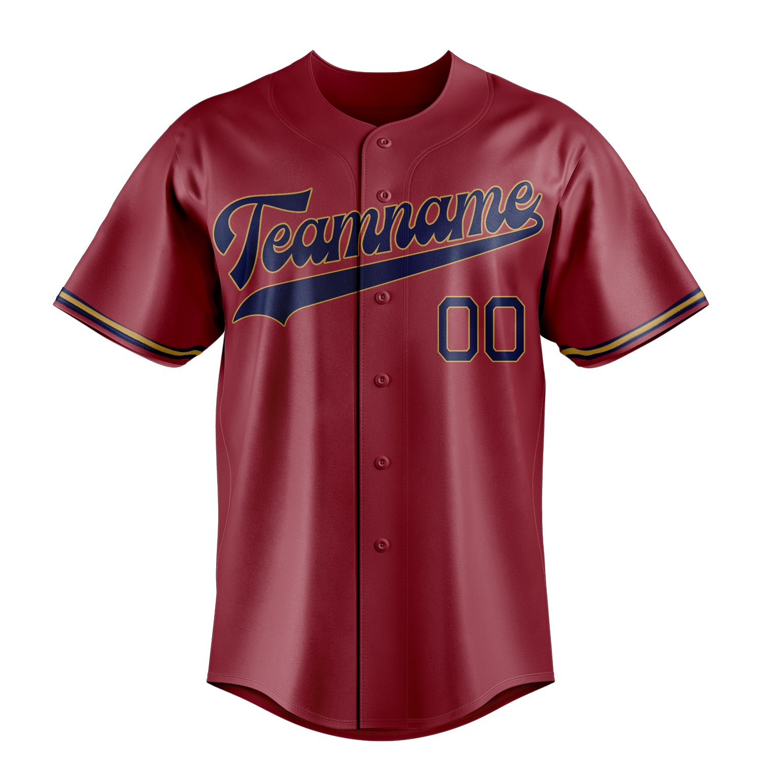 Personalized Maroon & Black Color Fan Baseball Jersey
