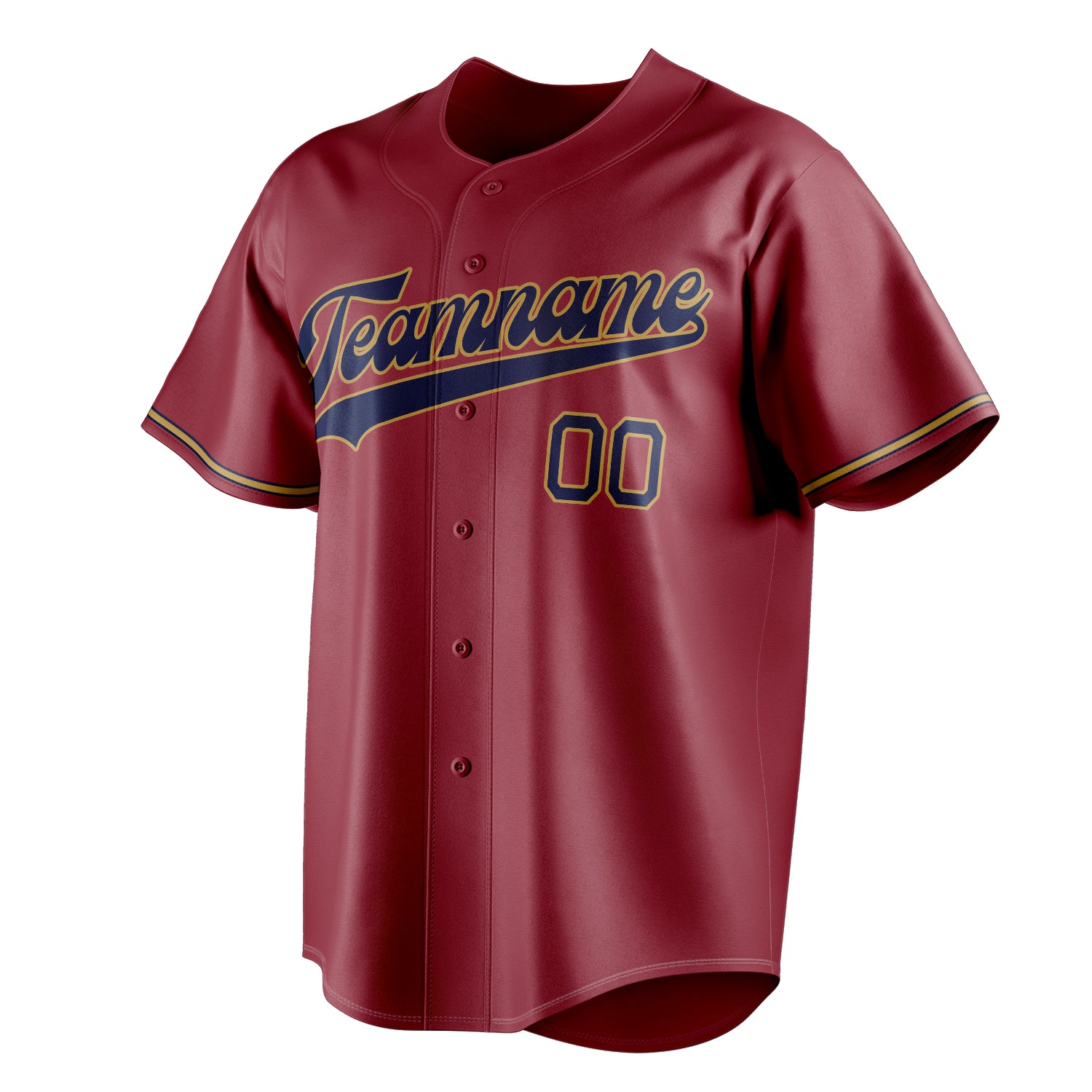 Personalized Maroon & Black Color Fan Baseball Jersey
