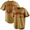 Personalized Old Gold & Red Color Fan Baseball Jersey BB01240531WX521