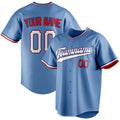 Personalized Light Blue & White Color Fan Baseball Jersey BB01240531WY461