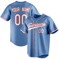 Personalized Light Blue & White Color Fan Baseball Jersey BB01240531WY469
