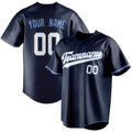 Personalized Navy & White Color Fan Baseball Jersey BB01240531WY481