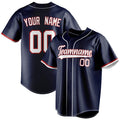 Personalized Navy & White Color Fan Baseball Jersey BB01240531WY489