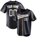 Personalized Navy & White White Pinstripe Fan Baseball Jersey BB01240531WY495