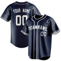 Personalized Navy & White Color Fan Baseball Jersey BB01240531WY497