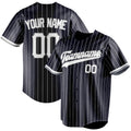 Personalized Navy & White White Pinstripe Fan Baseball Jersey BB01240531WY498