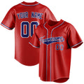 Personalized Red & Royal Color Fan Baseball Jersey BB01240531XJ405