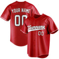 Personalized Red & White Color Fan Baseball Jersey BB01240531XJ407