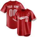 Personalized Red & White Color Fan Baseball Jersey BB01240531XJ409