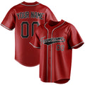 Personalized Red & Black Color Fan Baseball Jersey BB01240531XJ413