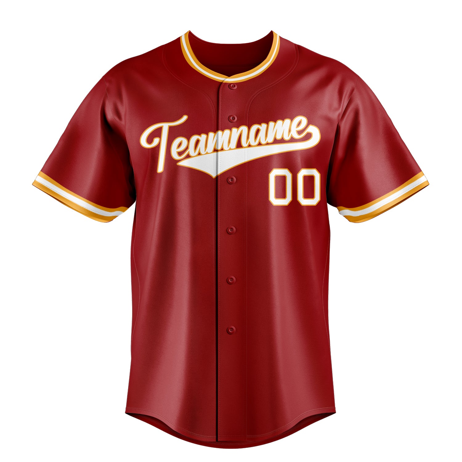 Personalized Red & White Color Fan Baseball Jersey