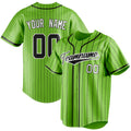 Personalized Neon Green & Black Color Fan Baseball Jersey BB01240531XJ426