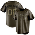Personalized Olive & Camo Color Fan Baseball Jersey BB01240531YX382