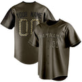 Personalized Olive & Camo Color Fan Baseball Jersey BB01240531YX389