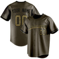 Personalized Olive & Camo Color Fan Baseball Jersey BB01240531YX395
