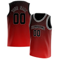 Personalized Red & Black Fade Basketball Jersey