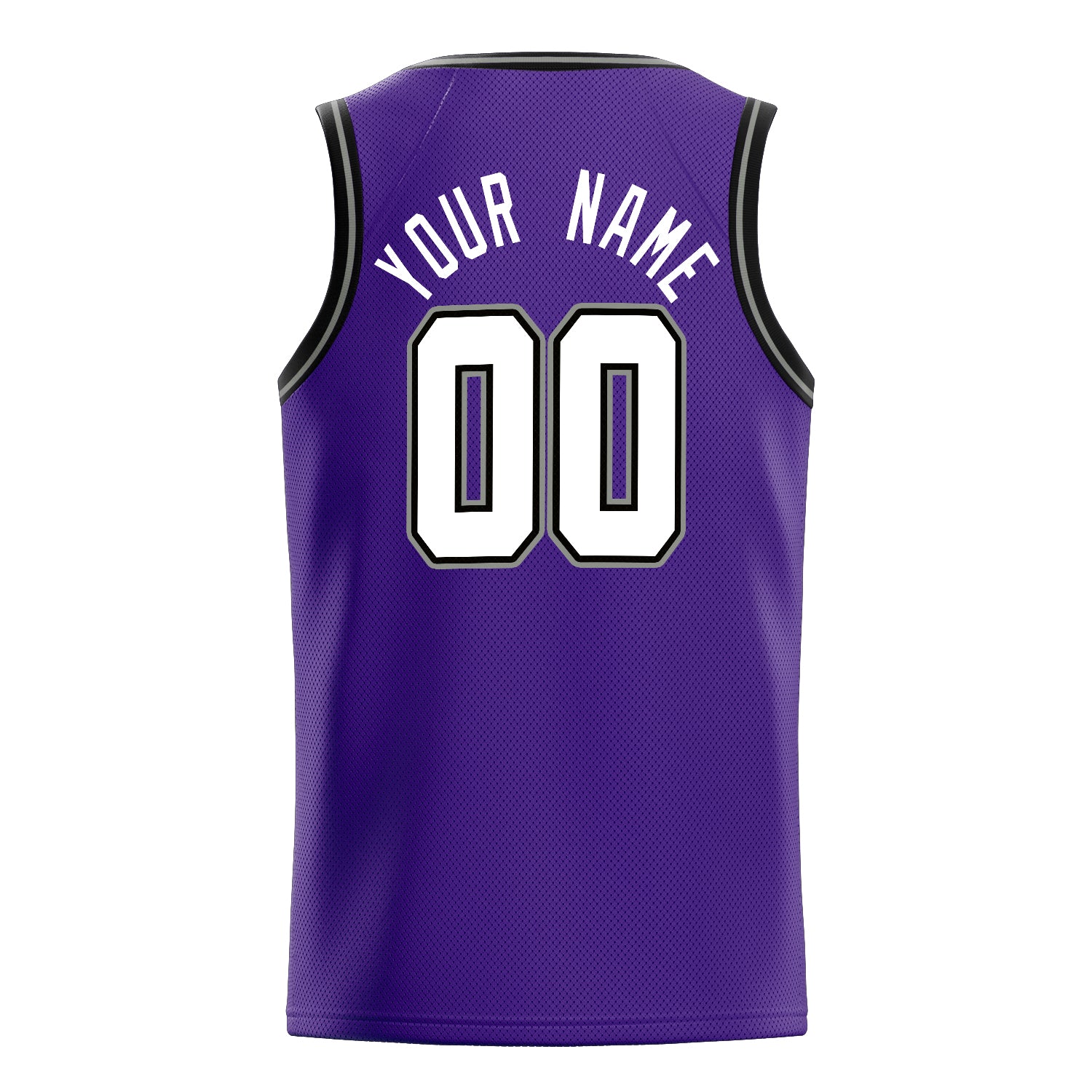 Personalized Purple & White Pinstripe Basketball Jersey