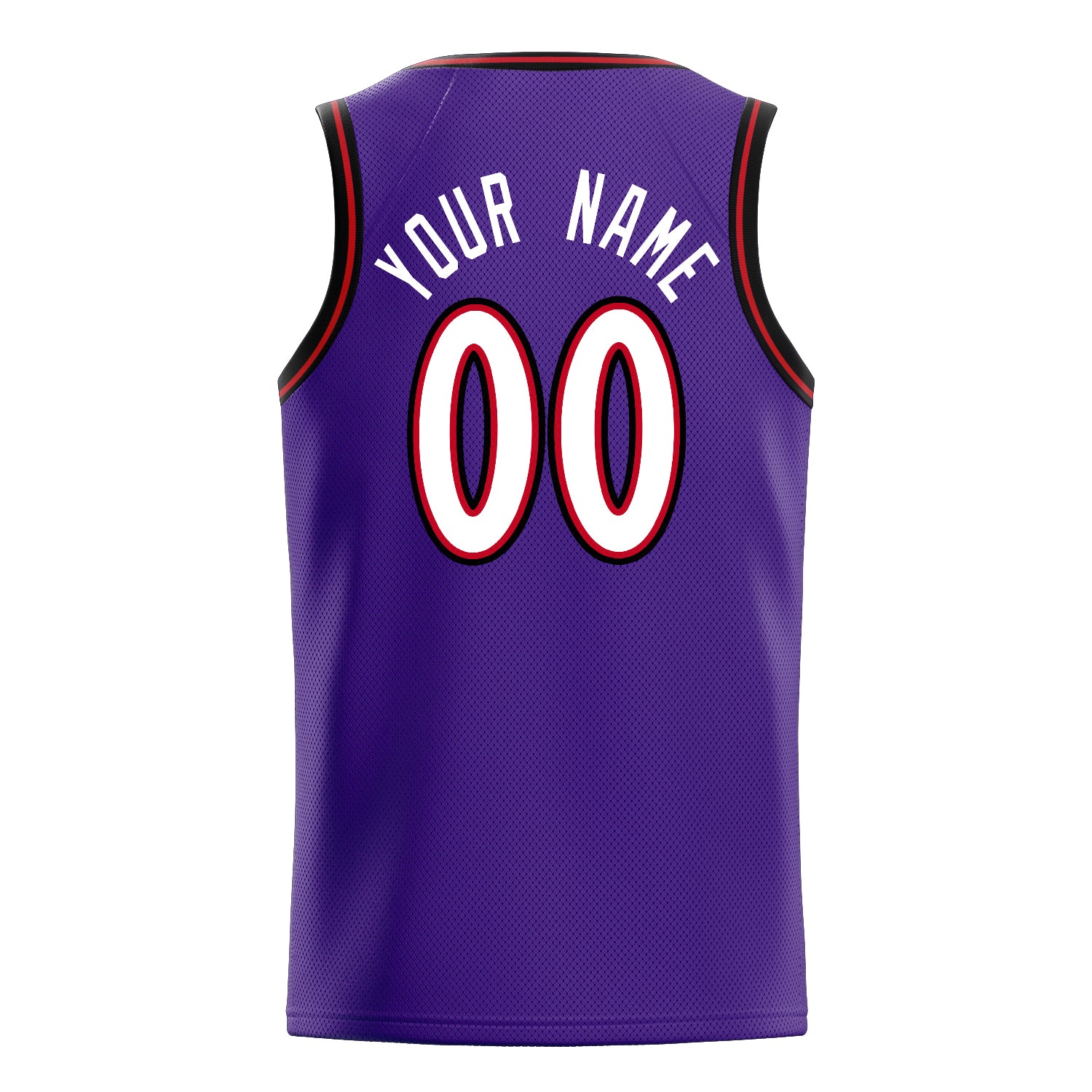 Personalized Purple & White Pinstripe Basketball Jersey