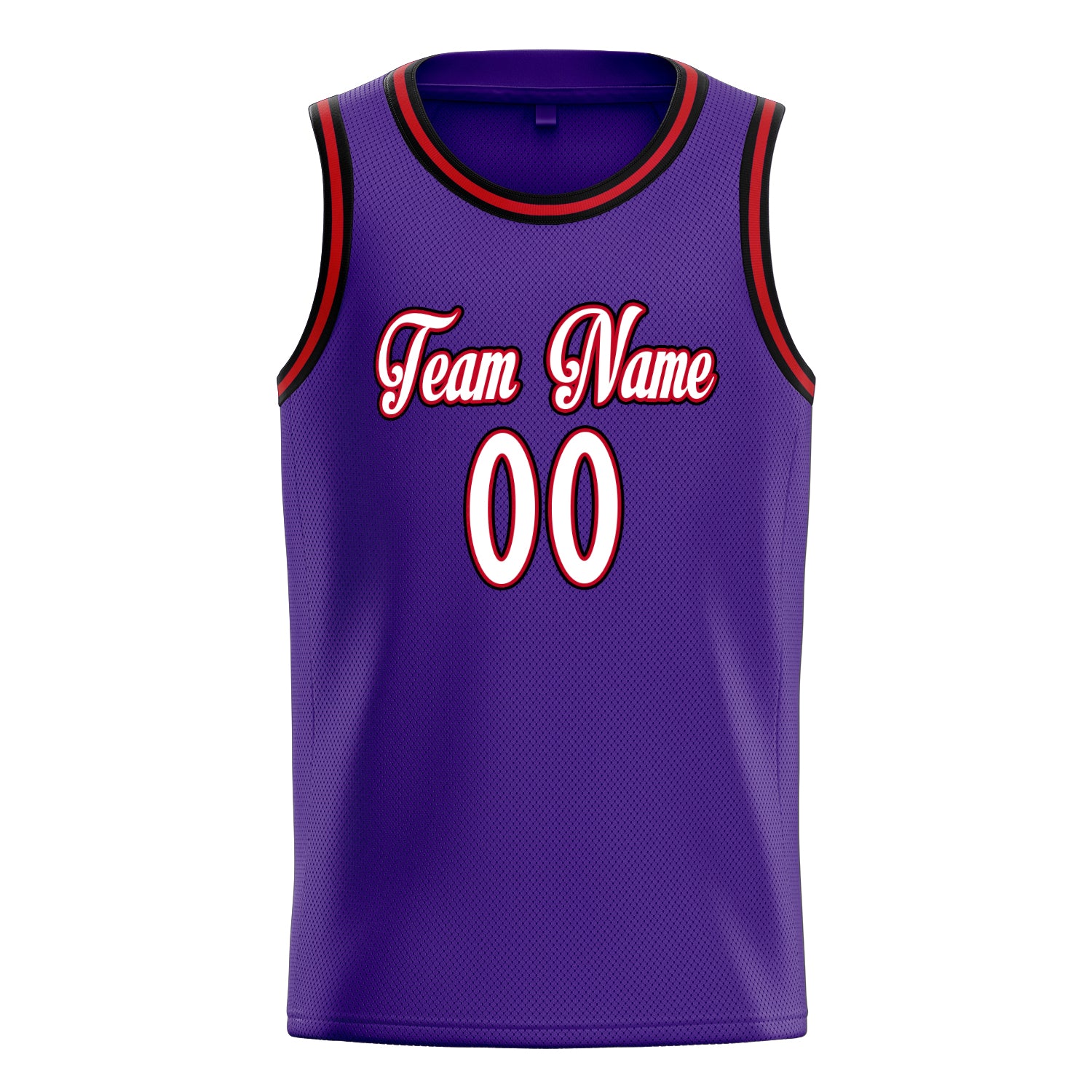 Personalized Purple & White Pinstripe Basketball Jersey