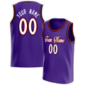 Personalized Purple & White Pinstripe Basketball Jersey