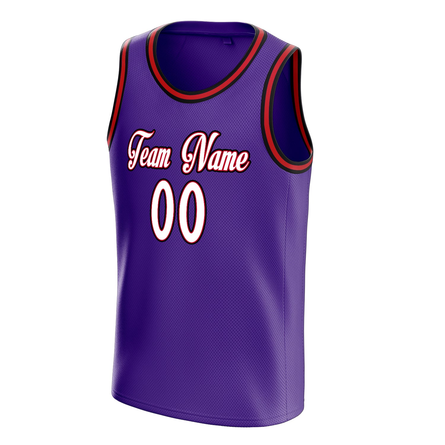 Personalized Purple & White Pinstripe Basketball Jersey