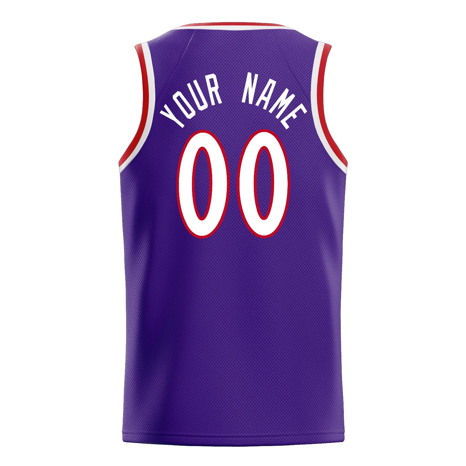 Personalized Purple & White Pinstripe Basketball Jersey